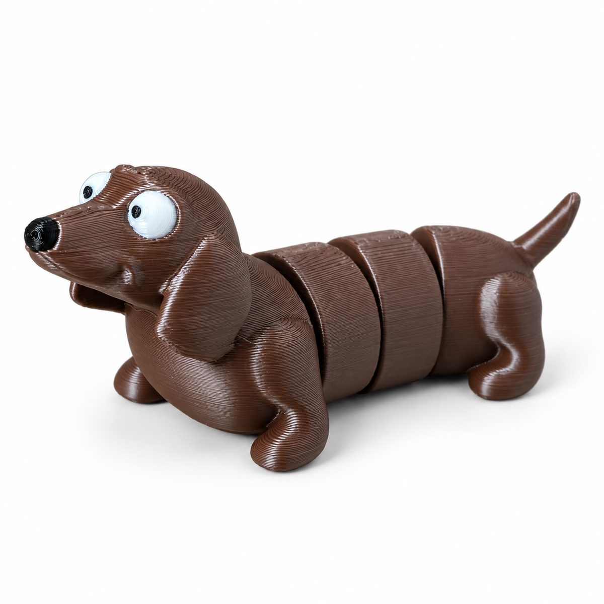 Cachorro-Salsicha Articulado - Médio, fundo branco