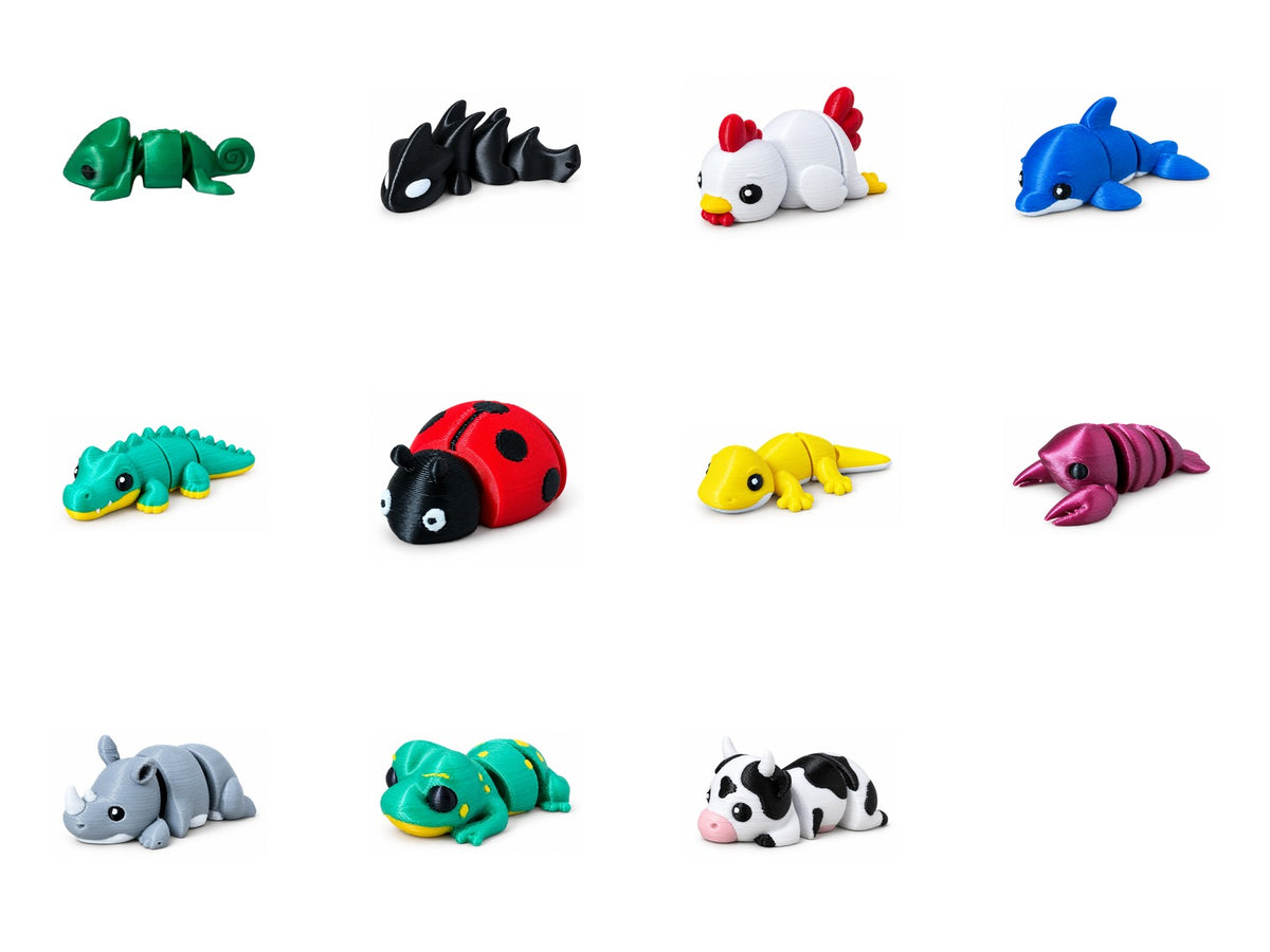 Mockup com os 11 minis do combo